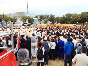 松山秋祭り大神輿総練